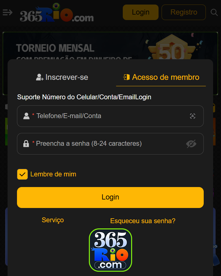 365rio.com experimente premiado jogo